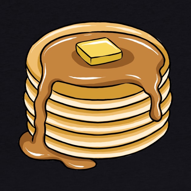 Pancake Stack With Maple Syrup by fromherotozero